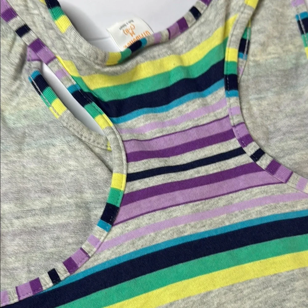 Gymboree Girls’ Maxi Dress — Green Purple Sleeveless Racerback M 7/8‎ NWT